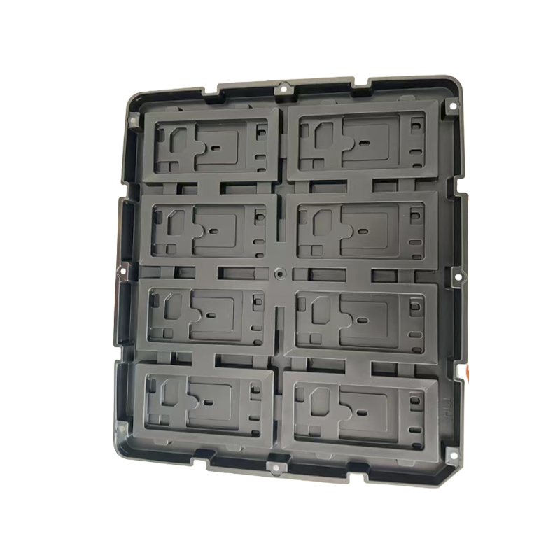 How can the positioning accuracy of PE circuit board parts packaging trays in blister packaging be improved?